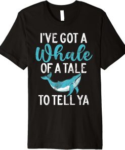 Whales Watch Dolphin Pottwhal Funny Saying Orca Whale Premium T-Shirt