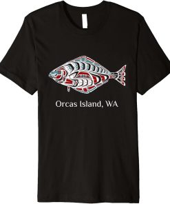 Native American Orcas Island Washington Halibut Northwest Premium T-Shirt