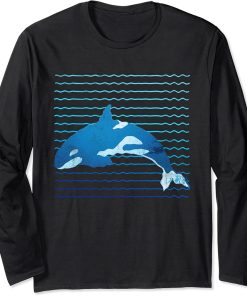 Aquarium Ocean Animal Lover Gift Killer Whale Aquarist Orca Long Sleeve T-Shirt